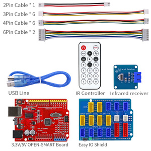 Easy Starter Kit Easy-Plug buntes XH2.54mm-Buchsensensor-Kit mit MP3 RTC-Temperatur sensor für Arduino
