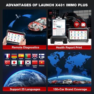 Originale X431 IMMO PLUS macchina di programmazione chiave Auto Auto programmatore bidirezionale Scanner diagnostico