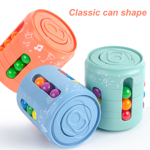 New Ring-Pull Can Magic Bean Puzzle Cube Toys abilità di pensiero per bambini Training decompressione rotante Magic Bean Cube Toy - Product Image 3