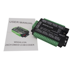 Контроллер DMX512 на 24 канала, RGB-контроллер, модуль светодиодной ленты, самосвал с узлом WS24LU3A, светодиодный декодер с постоянным напряжением и общим анодом - Product Image 6
