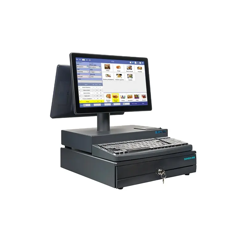 15.6 Inch Capacitief Touchscreen Kassalade Verkooppunt Alles In Één Pos-Systemen Android Pos-Machine