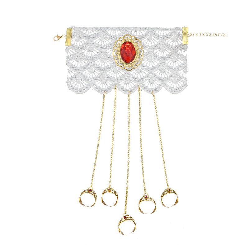 Bague crochet bague diamant rouge
