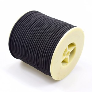 Custom Black 0.8MM 1mm 1.2mm 1.5mm 2mm <strong>Loop</strong> case Polyester Cord <strong>Elastic</strong> Accessories Ring Rope <strong>String</strong> <strong>Elastic</strong> Rope
