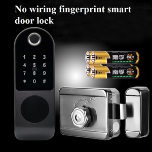 Tuya App kontrol anahtarsız elektronik giriş mavi diş akıllı güvenlik parmak izi RFID ahşap çelik kapılar alüminyum akıllı kilitler - Product Image 6