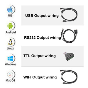 COOLCODE TX800 Portable Desktop <strong>QR</strong> <strong>Code</strong> Scanner Self Check Out Kiosk Payment Terminal with USB Interface Barcode Reader in Stock - Product Image 4