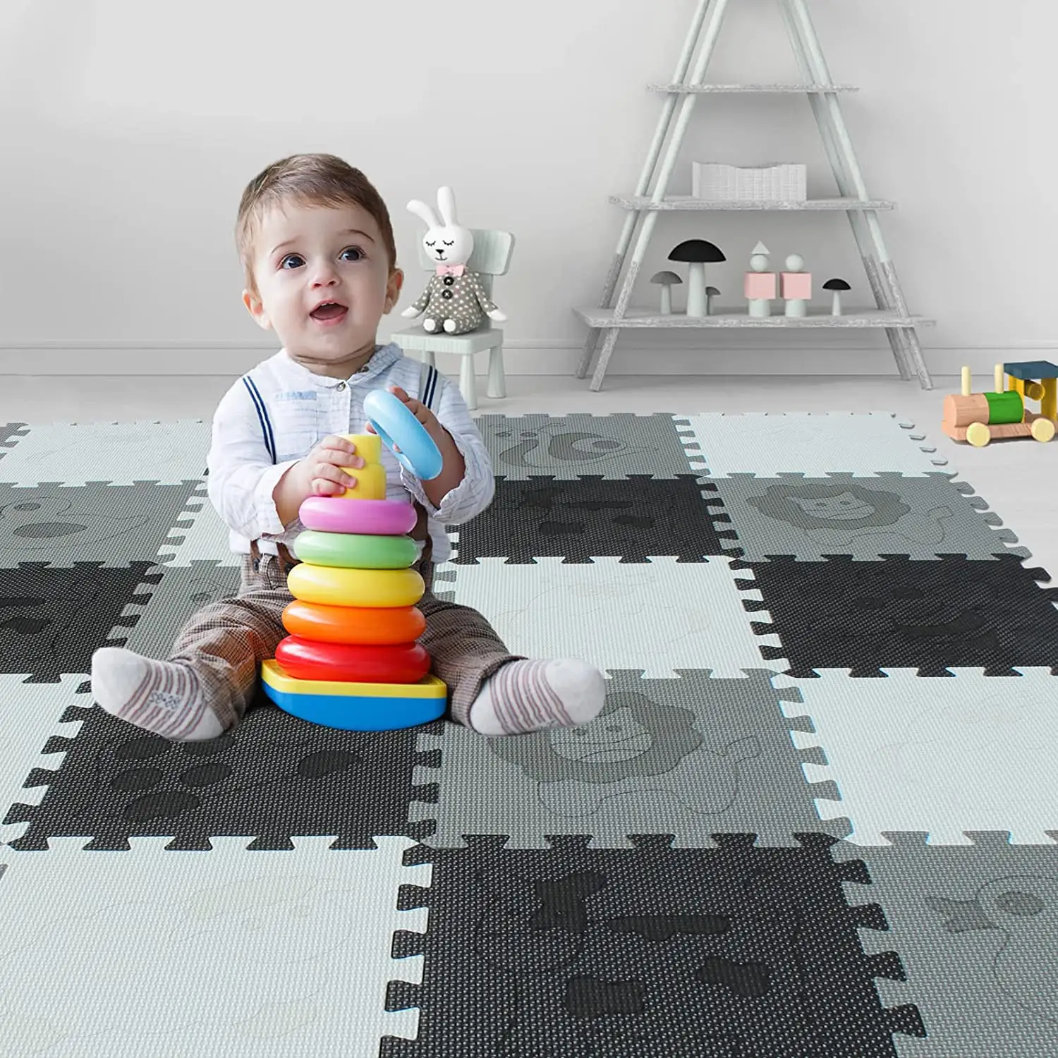 Colchoneta de juego para bebés, tapete de juego para niños de 200 a 399 metros cuadrados
