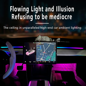 T.esla โมเดลโมเดล LED USB ราคาโรงงานซิมโฟนีล้อมรอบสำหรับคอนโซลกลางรถยนต์ t. esla รุ่น Y 3 - Product Image 5