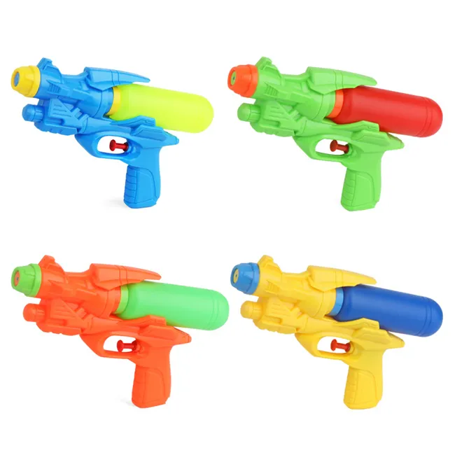 Pistola ad acqua in plastica per bambini giocattoli gioco estivo all'aperto giocattolo 4 colori interessanti pistole ad acqua per bambini giocattoli da esterno