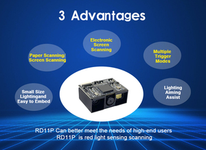 TTL 1D 2D QR Raspberry Pi 1280*800 CMOS PDF417 Aztec Datamatrix Embed Barcode Scanner Module Engine for POS Machine - Product Image 6