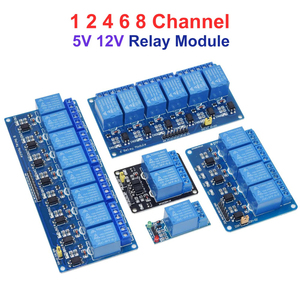 Modulo relè 5v 12v 1 2 4 4 6 8 canali con uscita relè optoaccoppiatore 1 2 4 6 modulo relè a 8 vie In magazzino - Product Image 1