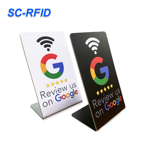 SC-RFIDカスタムNfc GoogleレビューPVCスタンドGoogleレビューNFCテーブルスタンドGoogleソーシャルメディアレビュー - Product Image 5