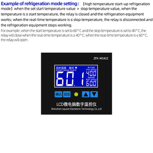 ZFX-W1412 Microcomputer Smart Thermostat Switch Sensor Digital <strong>Temperature</strong> <strong>Controller</strong> Instruments - Product Image 5