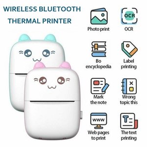 Mini Printer Wireless B <strong>T</strong> Mobile Phone Paper Label Photo <strong>Code</strong> Printing Machine Sticker Maker Thermal Printer Portable - Product Image 5