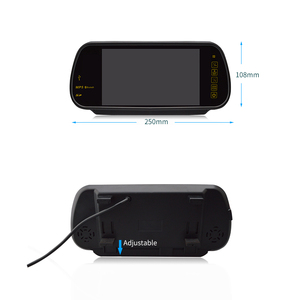 Factory Wholesale 2 AV <strong>Input</strong> Car Rear View Mirror 7inch Screen Car Monitor - Product Image 4