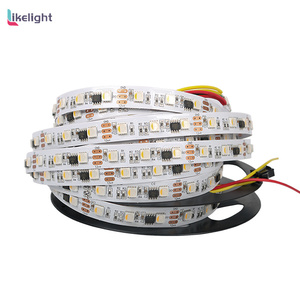 Wholesale RGBW Addressable <strong>Led</strong> Strip 12V 24V Digital 60 <strong>LEDS</strong>/M Waterproof UCS2904 Programmable TM1814 <strong>LED</strong> Strip Light - Product Image 1