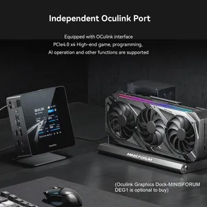 Great Mini PC X7 Ti Core Ultra 9 185Hデスクトップコンピューター1080Pカメラ/Wi-Fi 7/HD-MI 2.1 FRL/DP 2.0/USB4*2,4 x USB A Oculink 4X - Product Image 6