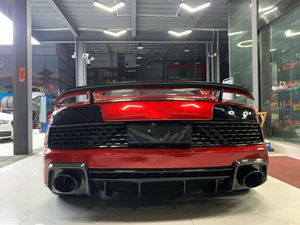 ชุดอุปกรณ์ตัวถังวัสดุ PP สำหรับรถ Audi R8อัพเกรด2022สไตล์ใหม่สปอยเลอร์กันชนหน้าและหลัง - Product Image 2