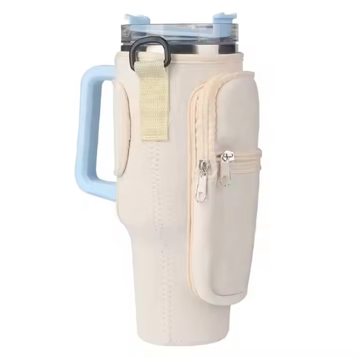 White beige with pocket and key holder