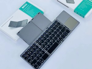 Teclado inalámbrico plegable Mini teclado ergonómico silencioso Blue tooth con panel táctil para iOS, Android y Windows - Product Image 5
