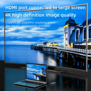 10 in1ドックステーションUSBCデジタルAVマルチポートHDMI4KアダプターSDTFカードリーダーMacbookおよびその他のタイプCデバイス用USBCハブ - Product Image 2