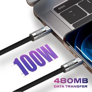 2025工厂定制100瓦快速充电PD电缆USB C充电电缆USB电缆类型-C usb-c适用于不同手机 - Product Image 4