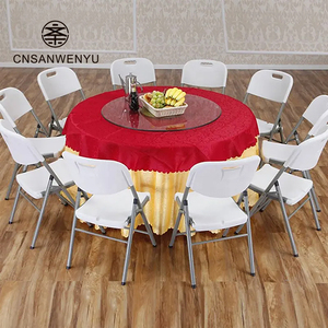 Bán buôn 1.2m Vòng HDPE gấp bảng tiệc ngoài trời đồ nội thất khách sạn xách tay nhựa đám cưới bên bàn ăn - Product Image 3