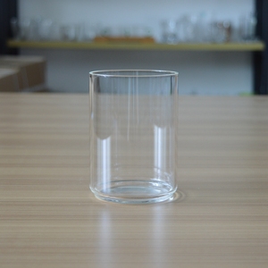 Heat Resistant Short Reusable Borosilicate Glass <strong>Cup</strong> with 400ml Volume for Restaurant Use - Product Image 1
