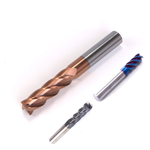 2エッジ4フルートスクエアフライスカッターTiAlCrSiN機械加工CNC硬質合金超硬工具タングステン鋼エンドミルHRC60 - Product Image 2
