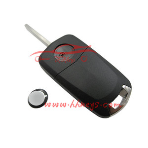 Opel Corsa <strong>Astra</strong> 2 Button Remote Control Folding <strong>Key</strong> With an Uncut HU100 <strong>Key</strong> Blade Shell case With logo - Product Image 2