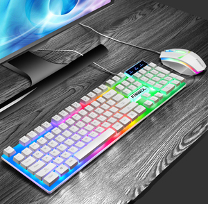 X517 Fábrica Personalizada Computadora Led Gaming Keyboard And Mouse Combos Teclado Klavye Usb Wired Mouse And Keyboards Sets para escritorio - Product Image 2