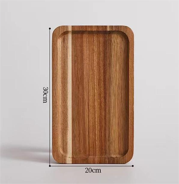 Brown rectangle tray 30*20*1.5cm