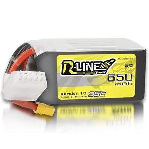 650毫安时Tattu R-Line 4S1P电池，适用于<span class=keywords><strong>FPV</strong></span> 14.8v无人机电池95C脂电池组，带XT30插头