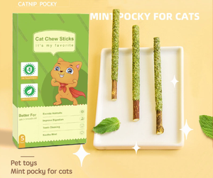 Catnip CAT masticar stick Box aliento fresco juguetes para gatos palitos naturales de silvervine catnip - Product Image 6