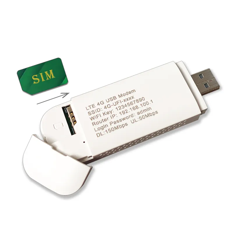 2024 favorito Wifi Hotspot LTE 4G Dongle LTE USB Universal Internet módem inalámbrico para computadora con tarjeta Sim