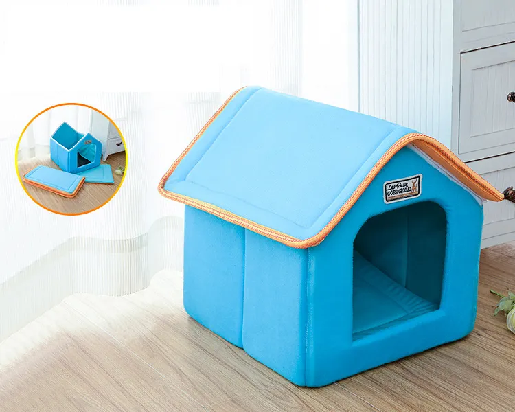 Casa de gato suave para perros pequeños, plegable, al por mayor, fabricante