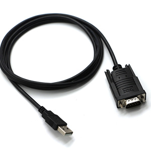 制造商USB 2.0至RS232串行端口DB9 9针连接器公转换器适配器，带用于计算机调制解调器的FTDI芯片组
