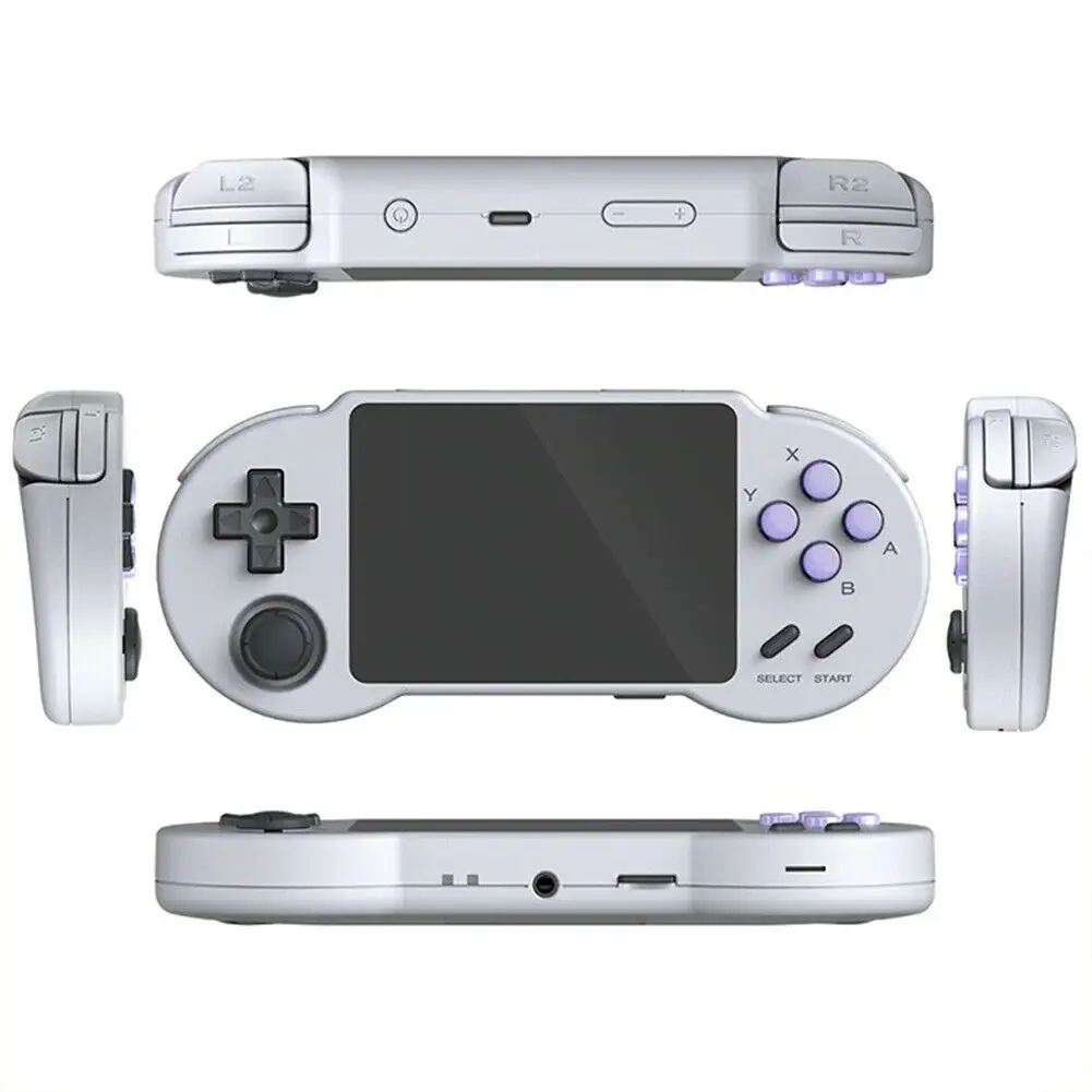 ที่มีคุณภาพสูง PocketGo S30 3.5นิ้วย้อนยุควิดีโอเกมคอนโซลเกมมือถือสำหรับ PS1 N64 PSP Emulator