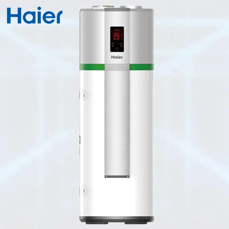 Haier Sistema Solar todo en uno 200/250l Tanque incorporado 75c Fuente de aire de alta temperatura Bomba de calor espacial Calentador de caldera de agua caliente