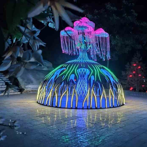 Fabrik benutzer definierte DMX-Steuerung programmiert Lift Tree Smart LED beleuchtete Kugel Kugel Motiv Lichter zum Verkauf - Product Image 1