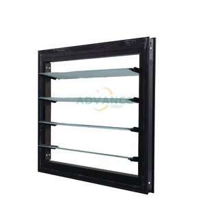 Different Open and <strong>Closed</strong> Options Stainless Steel Fixture Customized <strong>Window</strong> Louvers Indoor Adjustable Glass Shutter Shades - Product Image 6