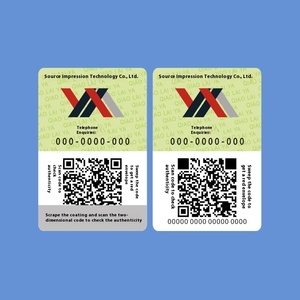 Etiquetas de embalaje de papel de placa de cobre antifalsificación rastreable de código QR uno a uno hecho a medida - Product Image 3