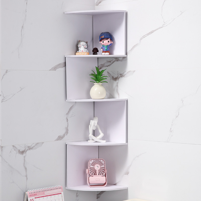 5-tier corner shelf, white