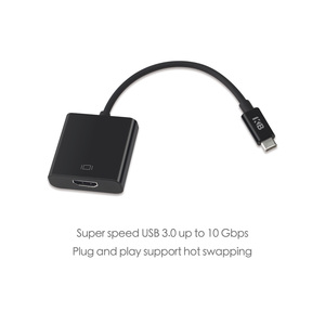 Adaptador convertidor de video HDTV multifunción 1080P Convertidor de monitor portátil Macho Tipo-C a hembra Hd - Product Image 3
