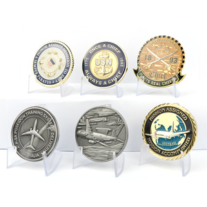 Bán Sỉ Đồng Xu Tùy Chỉnh Giá Rẻ Số Lượng Lớn Đồng Xu Thử Thách Kim Loại Hình Máy Bay Airman Mạ Bạc Tráng Men 3D - Product Image 4