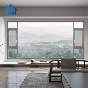Özelleştirilmiş boyutu modern stil çift katmanlı pencere kırılmaz cam 3 pane kanatlı pencere - Product Image 3