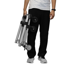 Chariot élévateur à main à six roues en alliage d'aluminium d'une capacité de 200kg avec frein Design pliable pour la maison, la voiture et l'entrepôt - Product Image 2