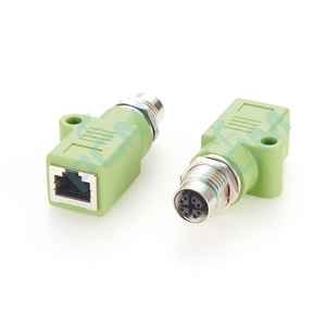 Industrial Control M12 X-Code 8Pin to <strong>RJ45</strong> Connector for Automation Sensor Actuator Fieldbus Devicenet CANbus Machine Vision - Product Image 1