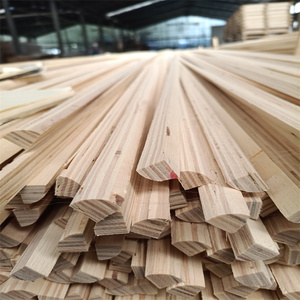 工場価格四半期ラウンド<span class=keywords><strong>LVL</strong></span> MDF 1/4ラウンドウッドシューズ成形