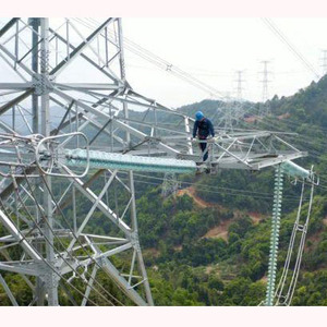 מגדל קו שידור באיכות גבוהה 33kv-220kv צינורות פלדה צינור פלדה עצמי תמיכה מגדל מוט חשמלי