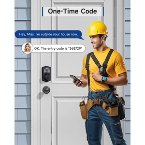 Elektronische Tastatur Eingang Haustür Anti Peeking Auto Lock Passwort Smart Fingerprint Deadbolt Türschloss - Product Image 4